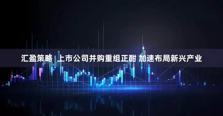 汇盈策略  上市公司并购重组正酣 加速布局新兴产业